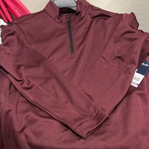 Burgundy Quarter-Zip Pullover